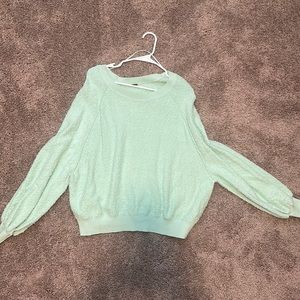 Free People Sweater Teal Blue Medium